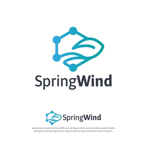 Spring Wind Logo Diseño de OUTTHINK