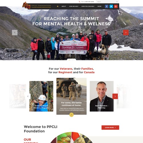 PPCLI Foundation website Design by Steve Sen ⚡️⚡️