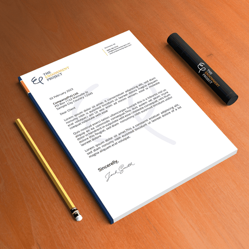 Clean, simple note design, The Endowment Project Design by boniamin