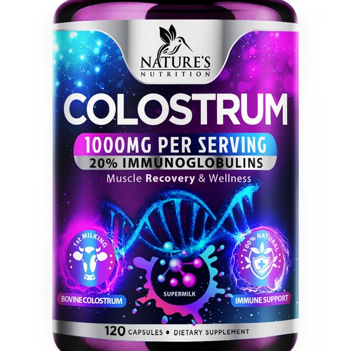 Powerful, Colostrum Design Needed for Nature's Nutrition Design by agooshe