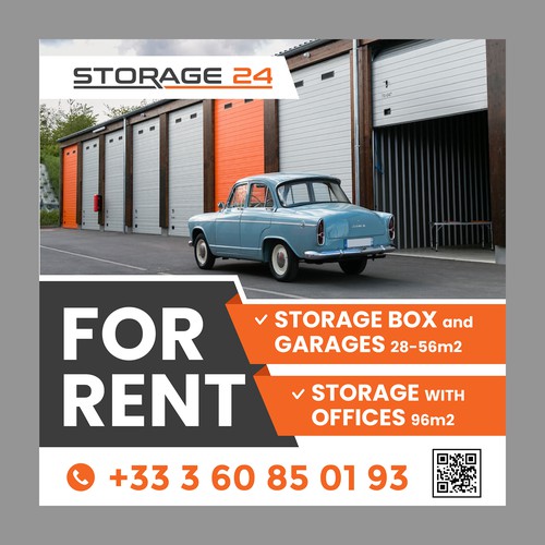 Creative banner design for a storage company Design by dezignedge*