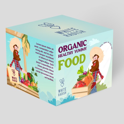 Design di WHITE RADISH-meal prep box di Radmilica