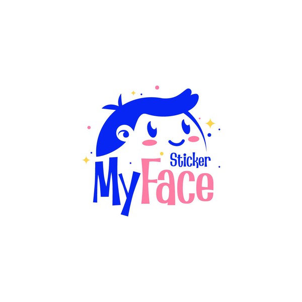 My Face Sticker – Cheerful and Personal Logo