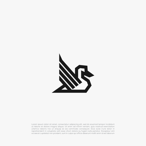 Modern duck logo for professional setting Design by do'ane simbok