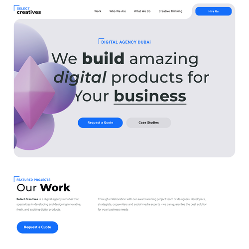 Take our software development website to the next level Design by Nash Radak