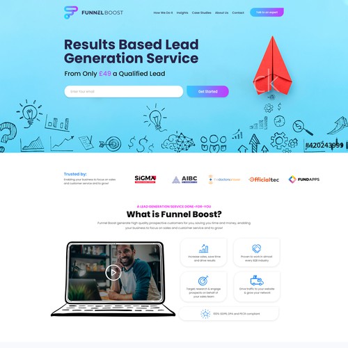 Designs | Modern Lead Gen Agency Web Design with Illustration Style ...