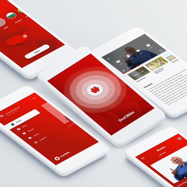 Design by JLaubergs titled "An app design for DeafBible"