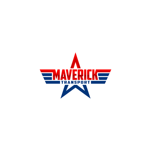 Bold logo for Maverick Transport Design by Basstome