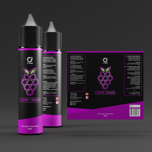 C2 HOOKAH Eliquid need his new label Design by BayuHamdani