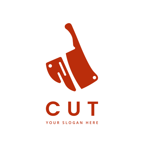 Design creative modern butcher shop logo and slogan Design by NS000