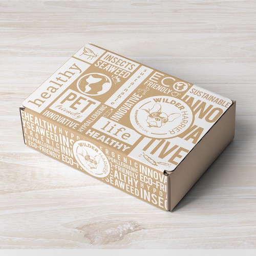 Design a CRAZY shipping box for an innovative dog nutrition company! Design réalisé par zzzArt