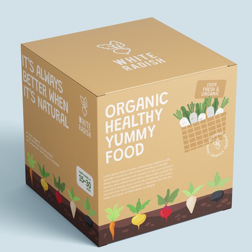 Design di WHITE RADISH-meal prep box di helios [AdiBaskhara]