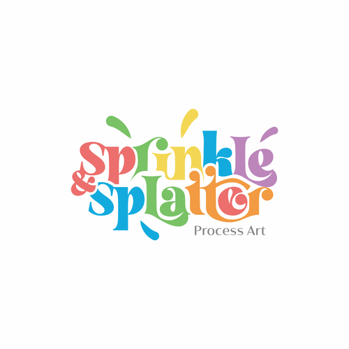 Design a fun, colorful logo for a children's sensory art studio, looking for rainbow colors and fun fonts!