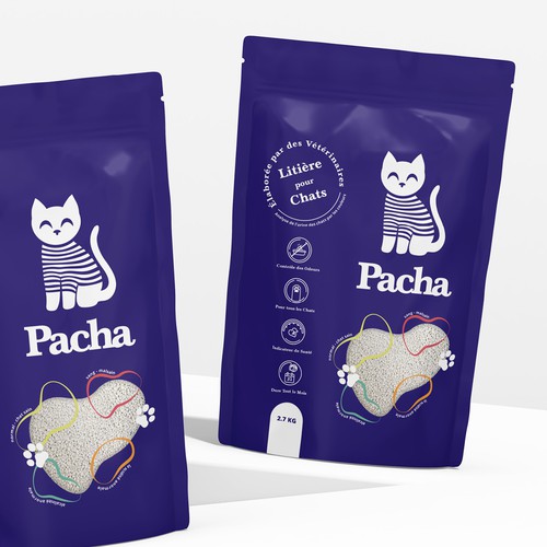 Cat Litter startup Minimalistic packaging - Contest Design by Inmyde