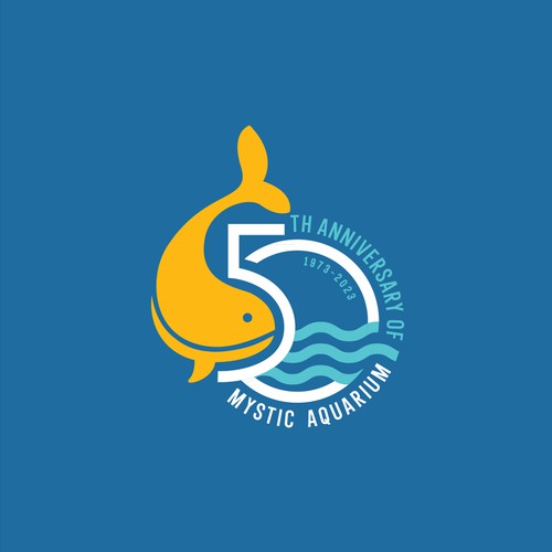 Mystic Aquarium Needs Special logo for 50th Year Anniversary Diseño de Congrats!