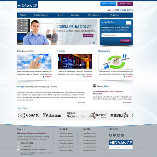 Proposta di design per un contest della categoria Design di sito web realizzata da Pinku