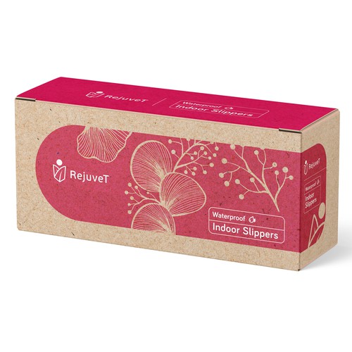 Box design for waterproof indoor slippers Design by ADD778