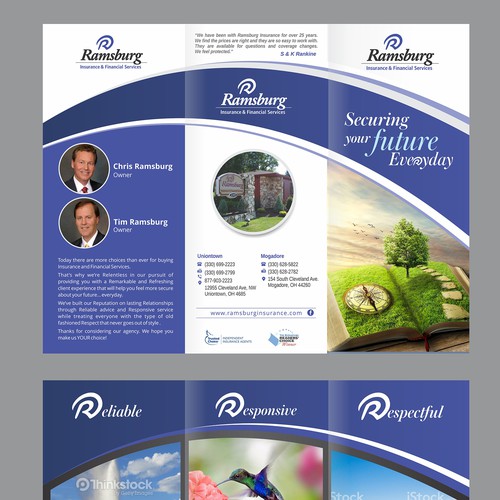 Finishing Touches on Business Brochure Brochure contest