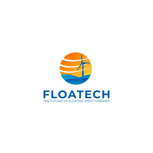 Creation of a logo for a wind turbine research project: FLOATECH Design by xxian