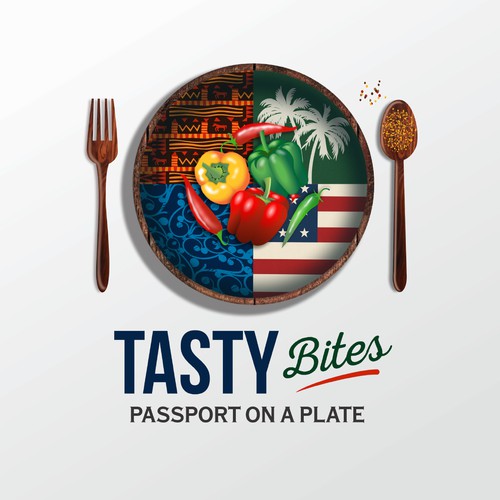 Design a Bold, Soulful Logo for Tasty Bites – Caribbean Meets Southern Comfort Design by Junebug
