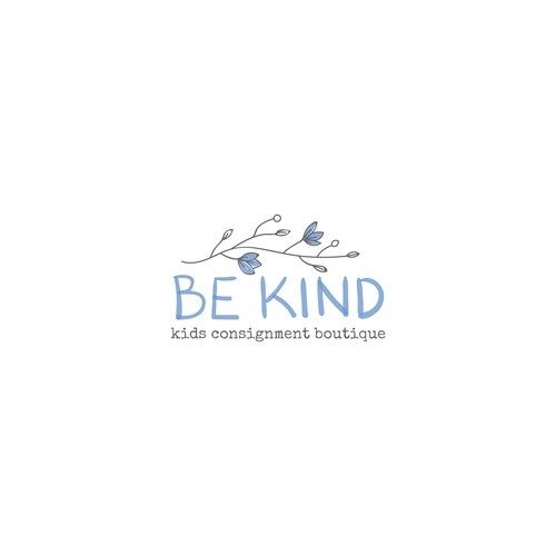 Be Kind!  Upscale, hip kids clothing store encouraging positivity Design by .supernova