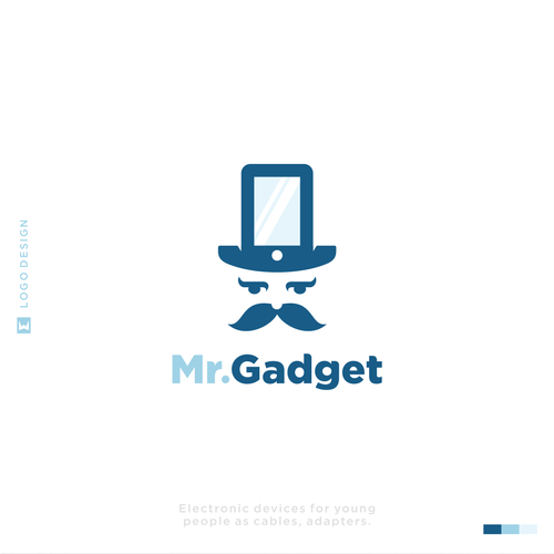 Design a hipster logo for electronic accesories for Mr. Gadget Design by FoxPixel