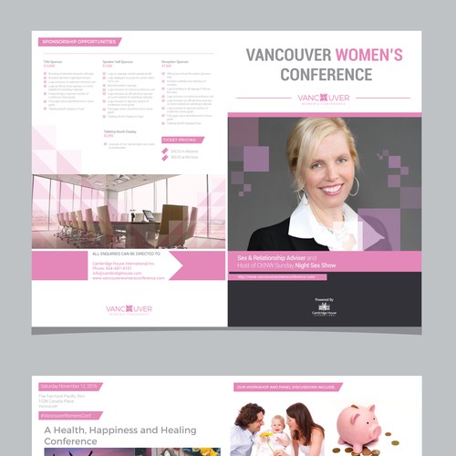 Vancouver Women's Conference Brochure Design by LUCKYNOVA