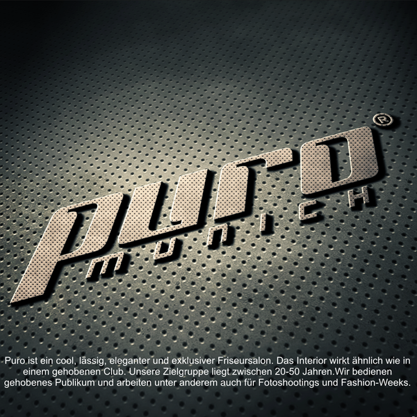 Diseño de Zakiya™ titulado "Erstellt ein ausdrucksstarkes Logo mit Icon für einen lässig coolen und exklusiven Friseur"