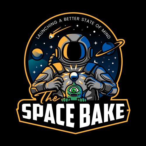 The Space Bake, Exploring different worlds in your mind. Lets Gooooo! Design by Zacky Tambean