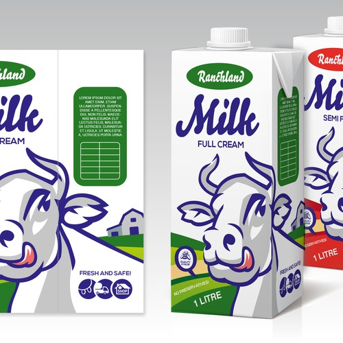Create the Package for a New Major Milk Brand in China Design by maja12