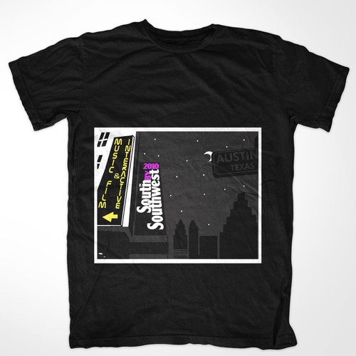 Design Official T-shirt for SXSW 2010  Design by Cool Village
