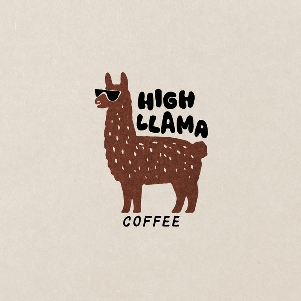 Visual Identity for High Llama Coffee