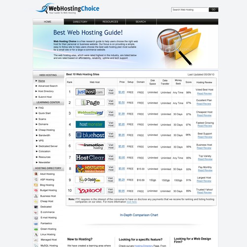 Redesign WebHostingChoice.com Design by Paul Mestereaga