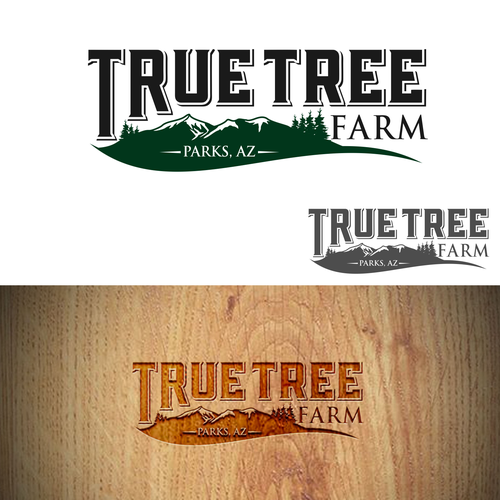 Organic logo for high elevation tree farm in Arizona. Design by Brainstorming_day