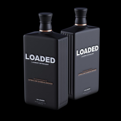 Masculine Cologne-Scented Laundry Detergent Bottle Diseño de Borisshija