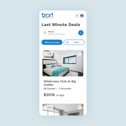 Design a User Interface for a Travel Company Diseño de Delvig