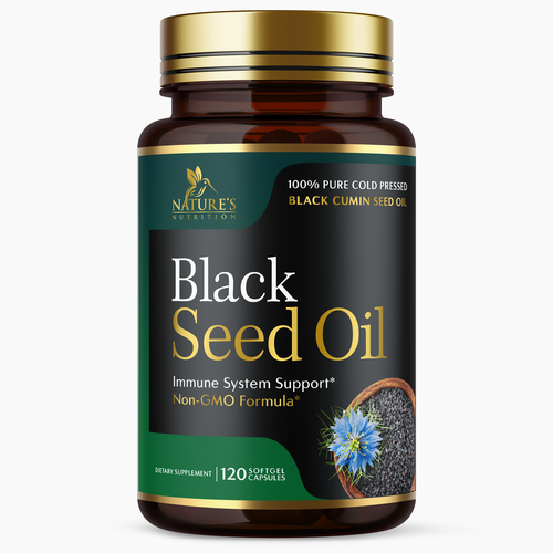 Natural Black Seed Oil Design Needed for Nature's Nutrition Design by Encephalon™