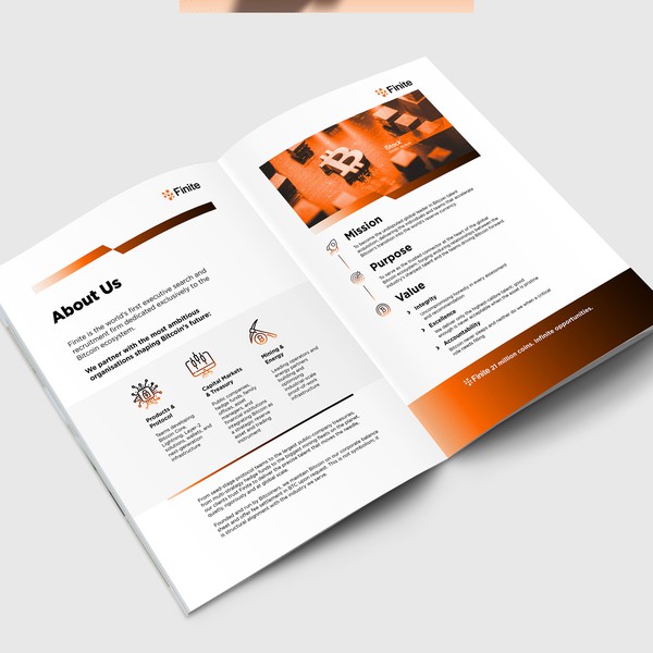 Design a world class brochure for our new recruitment brand