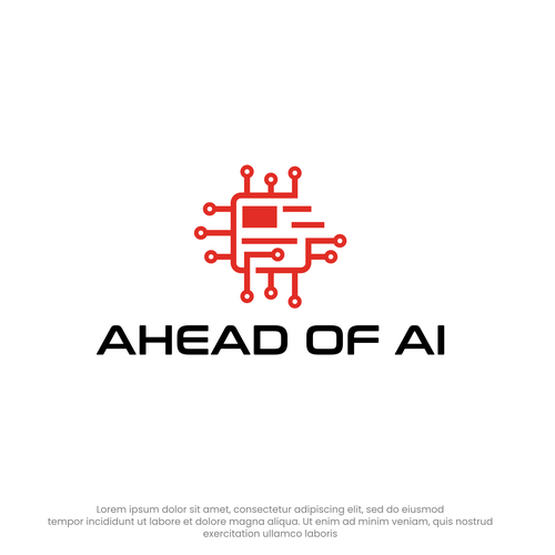 A modern newsletter logo related to artificial intelligence Diseño de Rekker