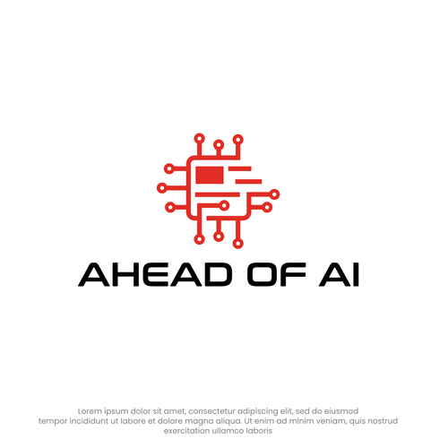 A modern newsletter logo related to artificial intelligence Design by Rekker