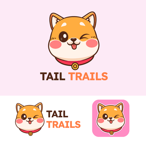 Design a CUTE Dog Mascot Logo for a Mobile App Design réalisé par Adhee Pratama