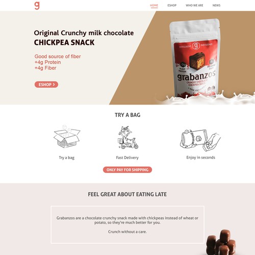 Create a modern website for Antithesis Foods, a food design company