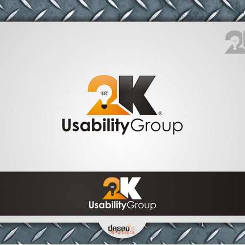 2K Usability Group Logo: Simple, Clean Diseño de The_Fig