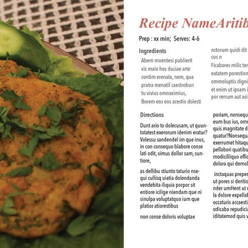 Cook Book Cover & Content Design Design by suzieQ Designs