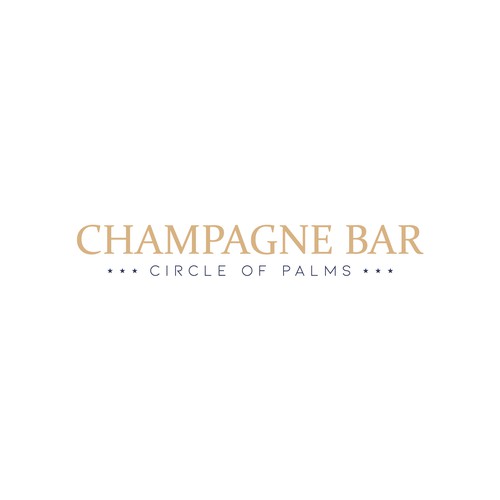 Luxury and modern Champagne Bar logo Design by subahman