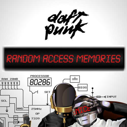 99designs community contest: create a Daft Punk concert poster Diseño de Arry Surr