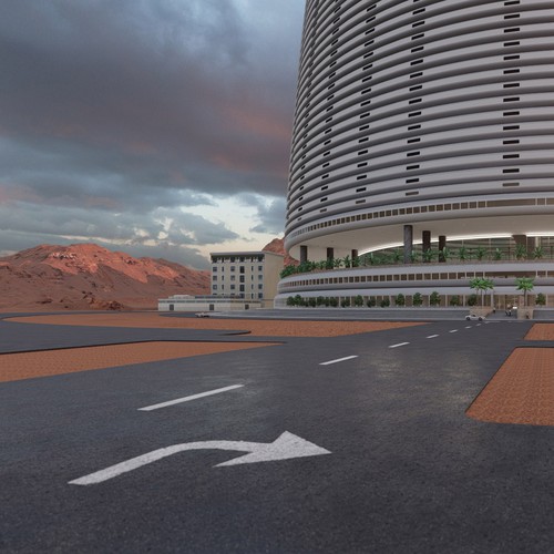 3-D rendering of an arcology Design by Hamed.1