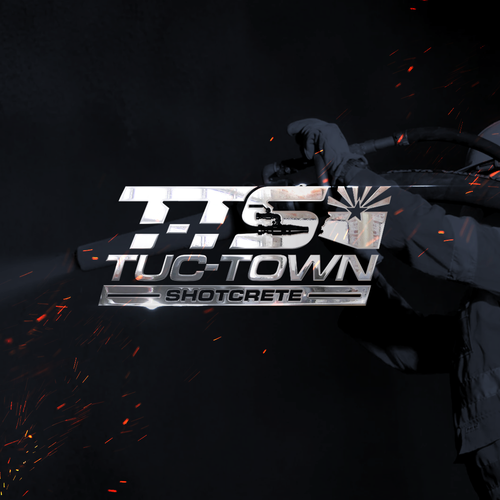 Industrial theme logo with a combination of company name & image for a Shotcrete company in Arizona Design by Insfire!