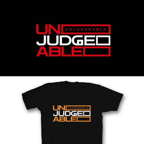 Simple t shirt design for media/ marketing for brand “Unjudgeable” Design by saka.aleksandar