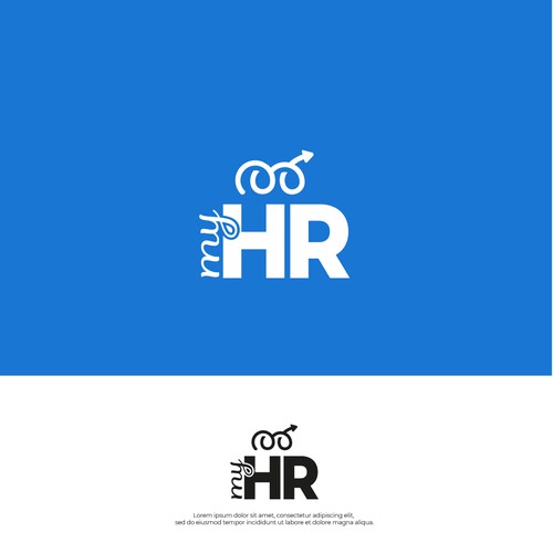 Create an awesome logo for myHR, the #1 HR Software in Luxembourg ! Design by M.I.Thomson